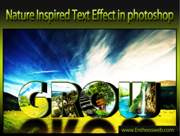 Nature Inspired Text Effect in Photoshop